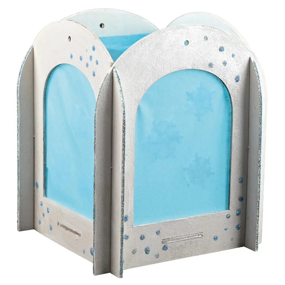 Mit Seidenpapier beklebter Lampion